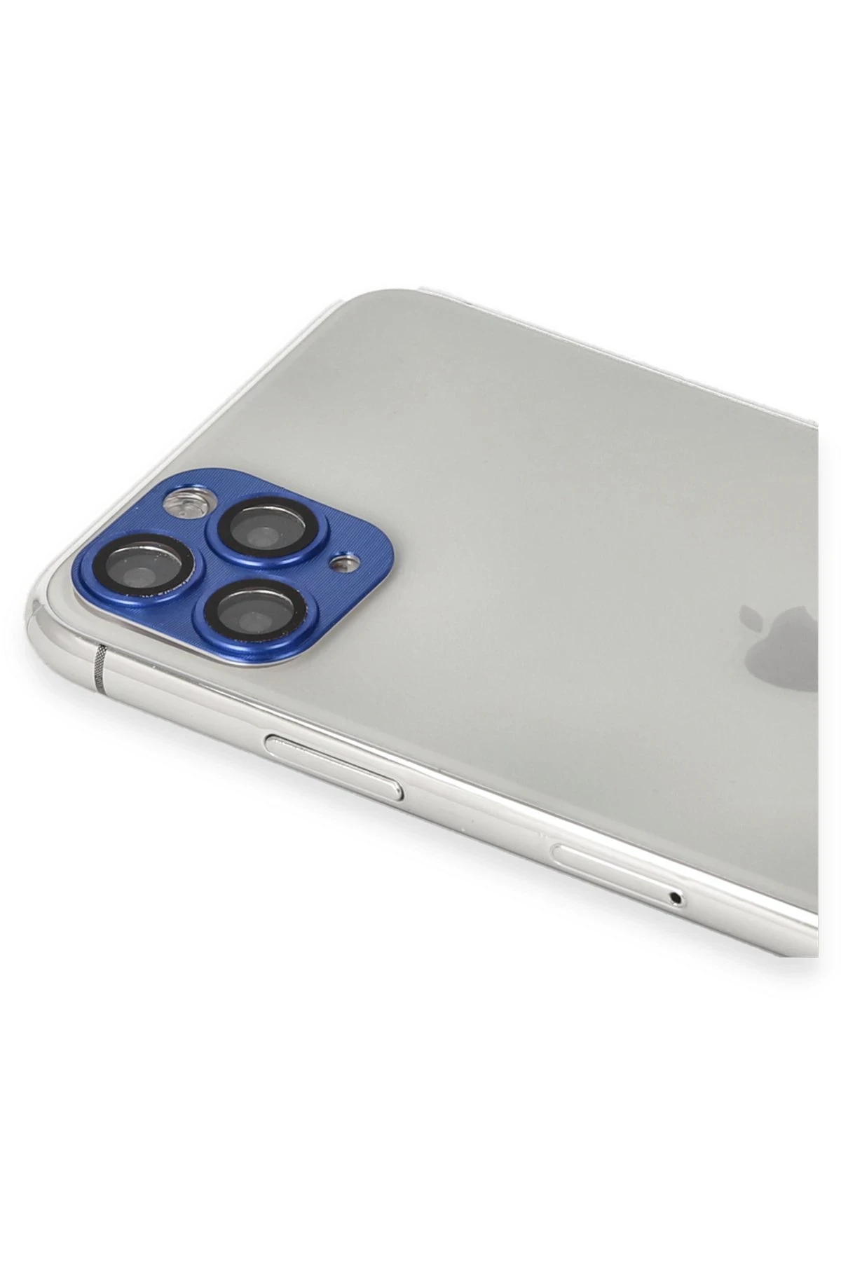 Newface iPhone 11 Pro Max Pers Alüminyum Kamera Lens - Lacivert