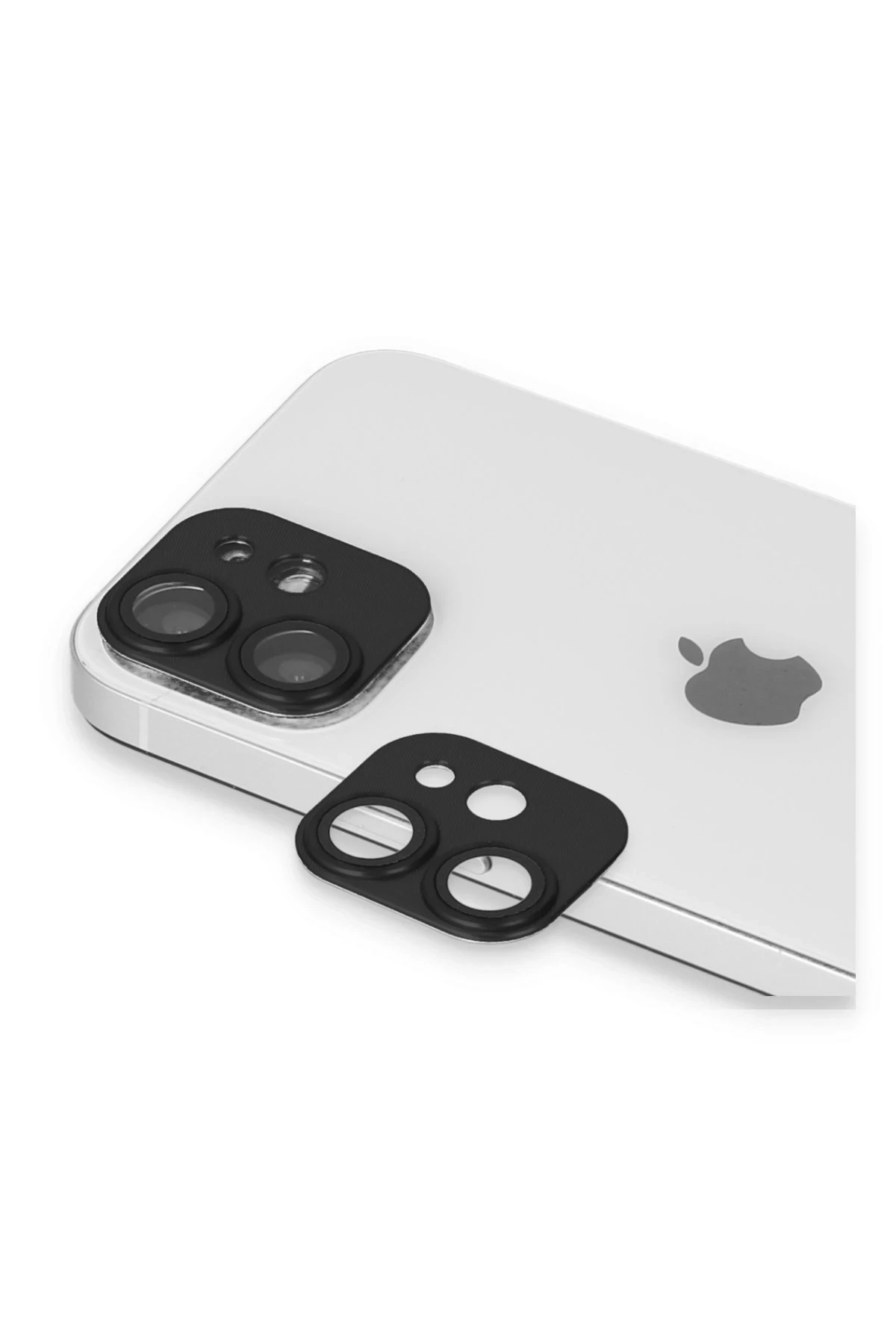 Newface Apple iPhone 11 Pers Alüminyum Kamera Lens - Siyah