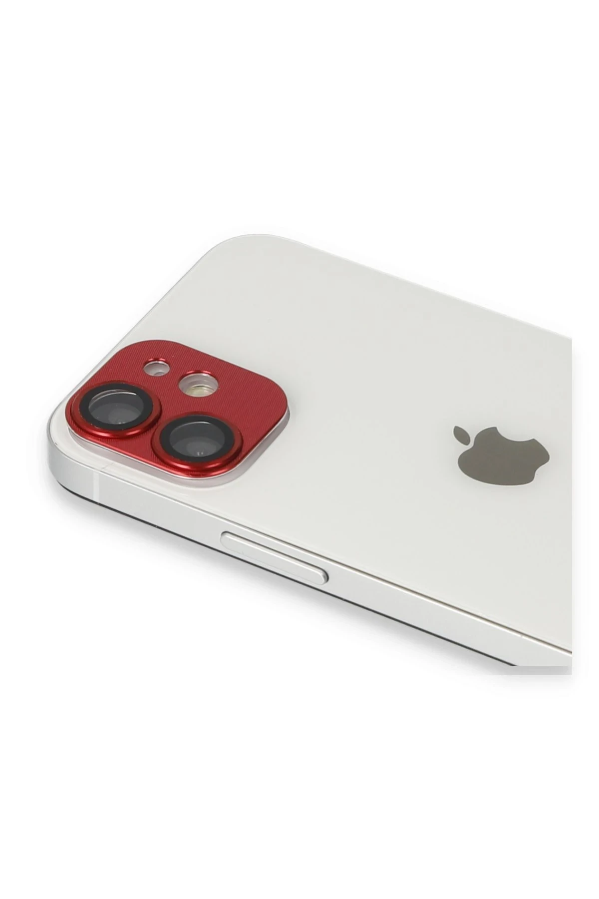 Newface iPhone 11 Pers Alüminyum Kamera Lens - Kırmızı
