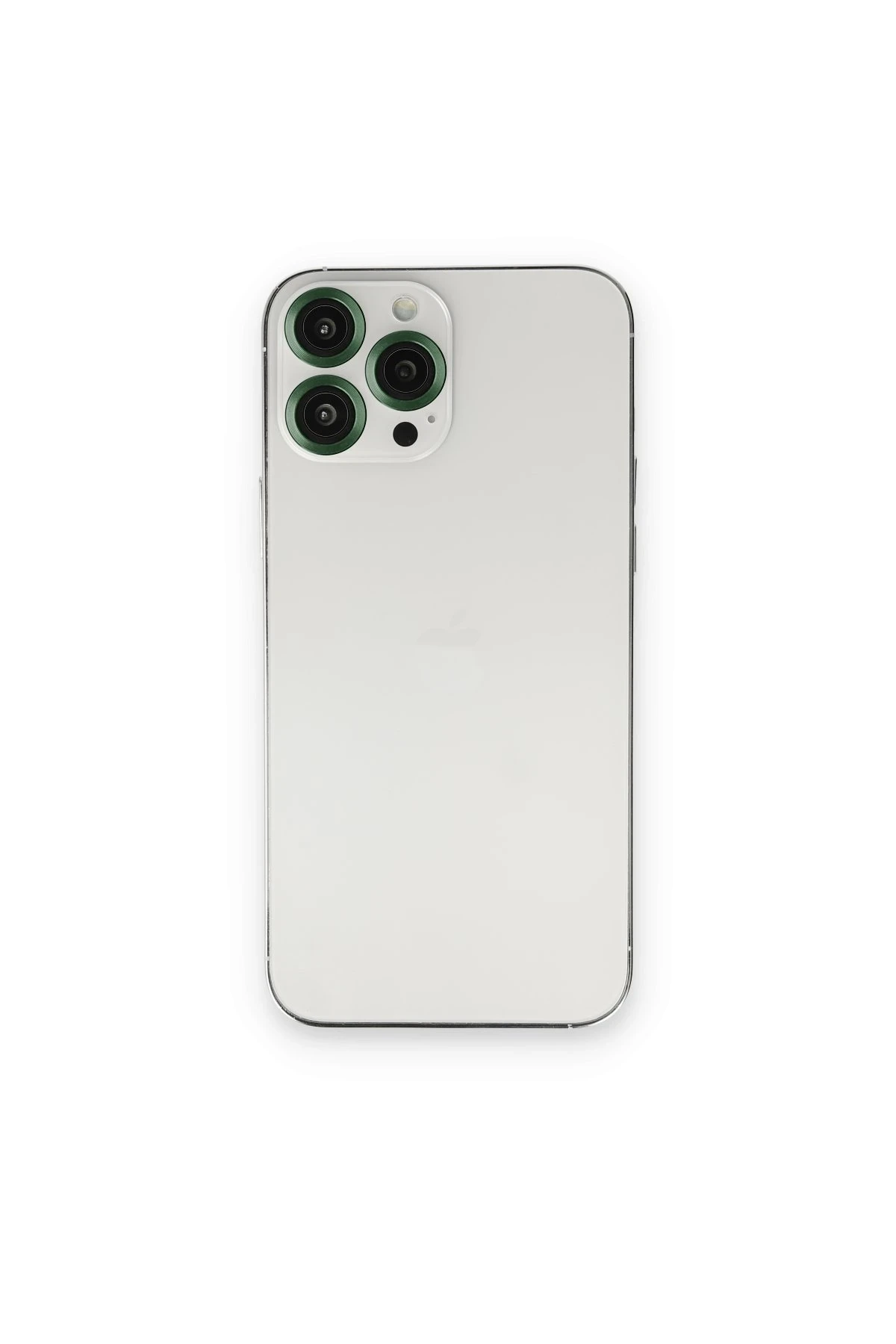 Newface Apple iPhone 13 Pro Max Metal Kamera Lens - Koyu Yeşil