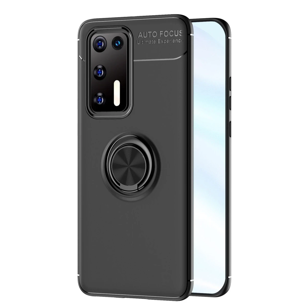 Newface Huawei P40 Kılıf Range Yüzüklü Silikon - Siyah — görsel 8
