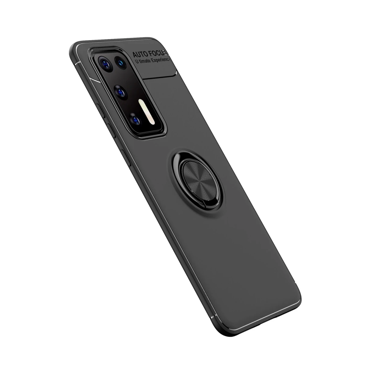 Newface Huawei P40 Kılıf Range Yüzüklü Silikon - Siyah — görsel 9