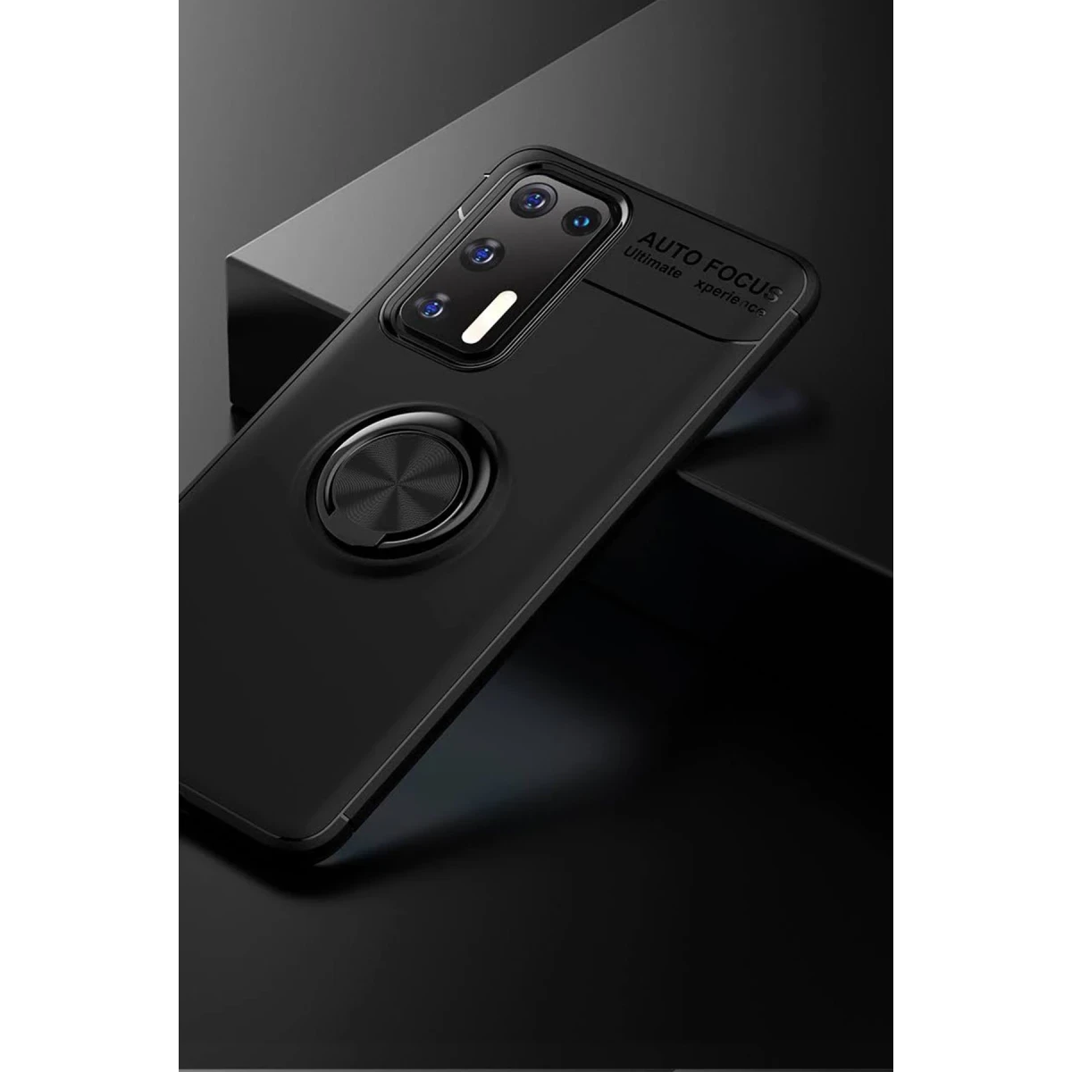 Newface Huawei P40 Kılıf Range Yüzüklü Silikon - Siyah — görsel 10
