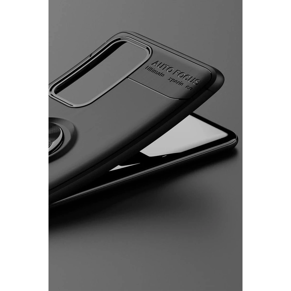 Newface Huawei P40 Kılıf Range Yüzüklü Silikon - Siyah — görsel 11