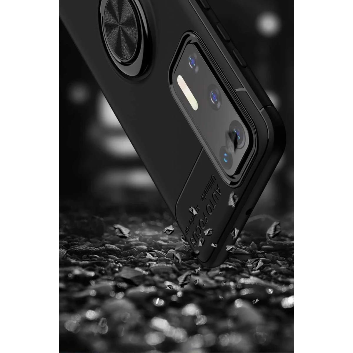 Newface Huawei P40 Kılıf Range Yüzüklü Silikon - Siyah — görsel 12