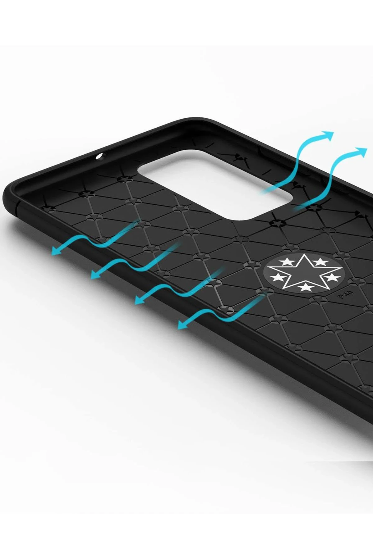 Newface Huawei P40 Kılıf Range Yüzüklü Silikon - Siyah — görsel 6