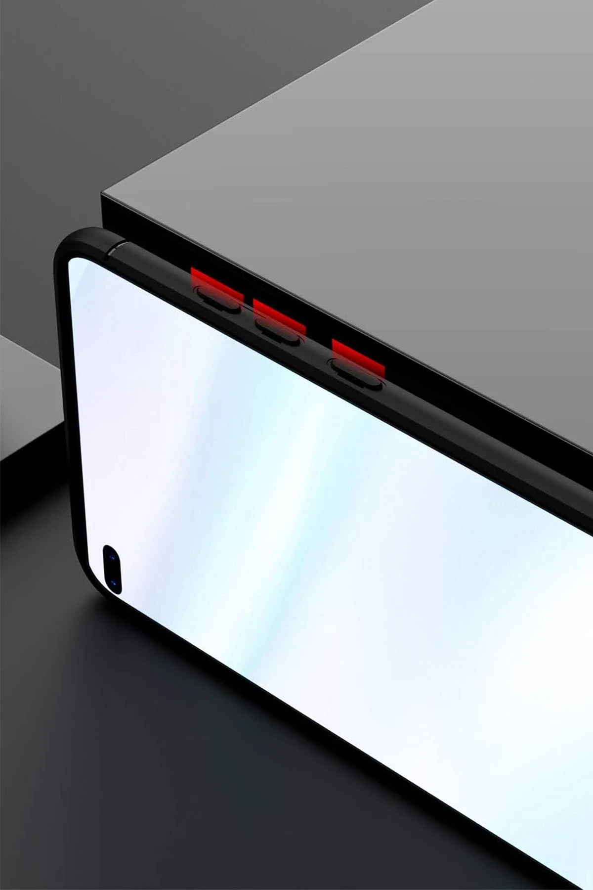 Newface Huawei P40 Kılıf Range Yüzüklü Silikon - Siyah — görsel 7