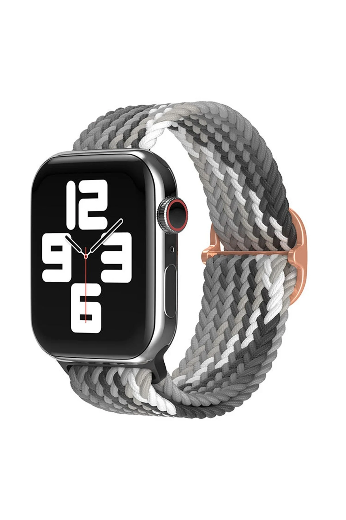 Newface Apple Watch 38mm Star Kordon - Gri-Siyah