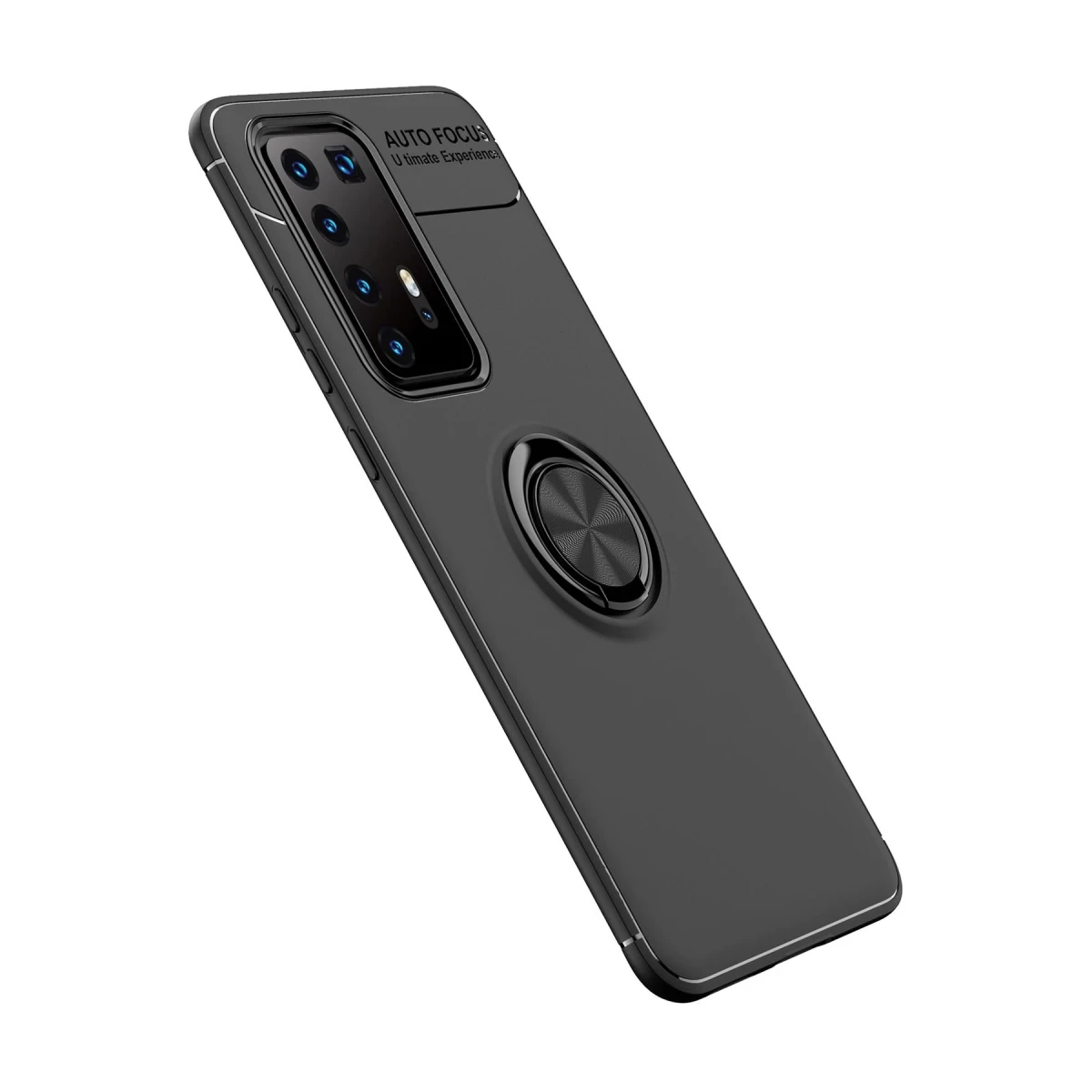 Newface Huawei P40 Pro Kılıf Range Yüzüklü Silikon - Siyah — görsel 9