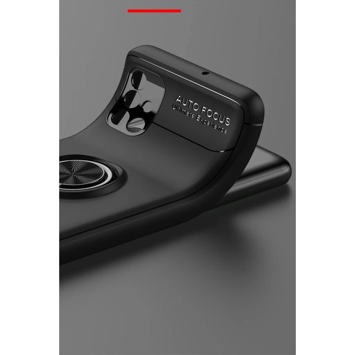 Newface Samsung Galaxy M51 Kılıf Range Yüzüklü Silikon - Siyah — görsel 12