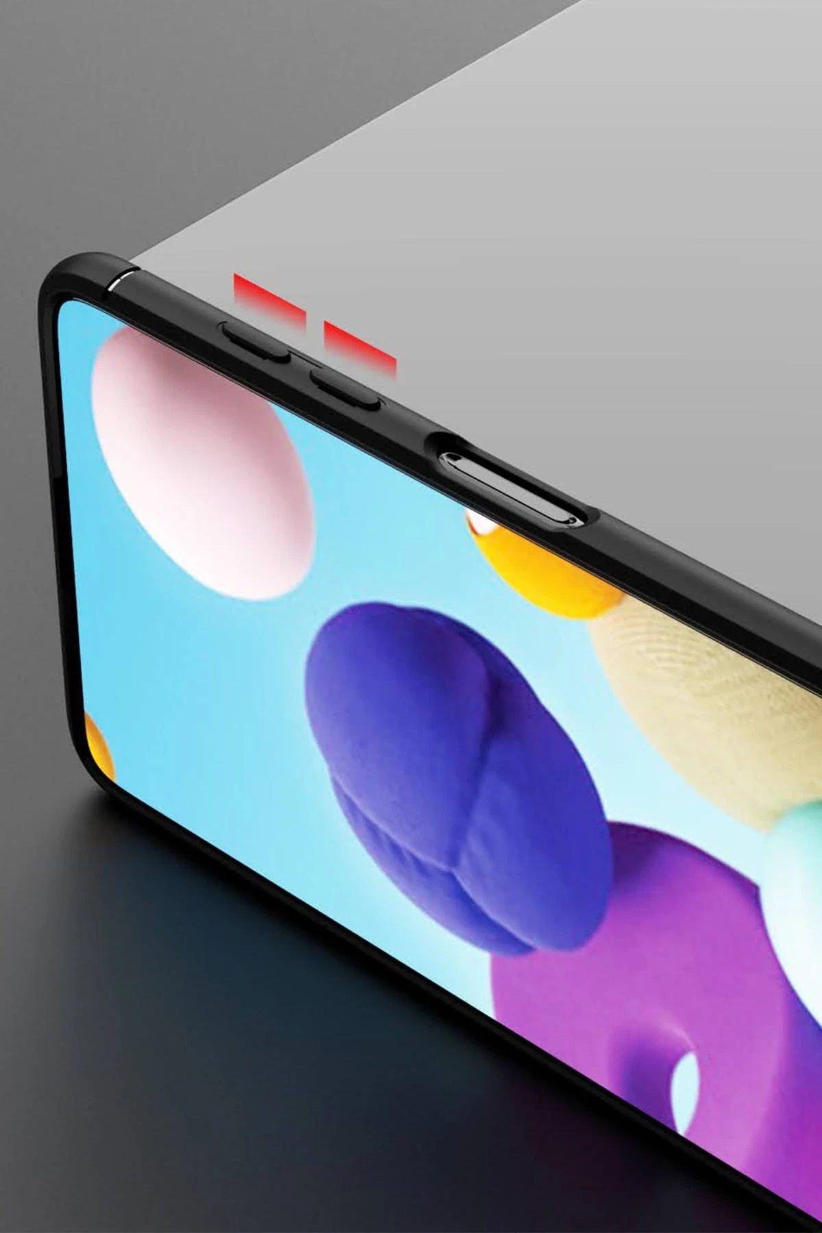 Newface Samsung Galaxy M51 Kılıf Range Yüzüklü Silikon - Siyah — görsel 7