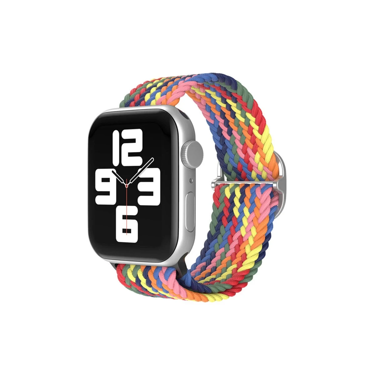 Newface Apple Watch 38mm Star Kordon - Siyah-Kırmızı-Sarı