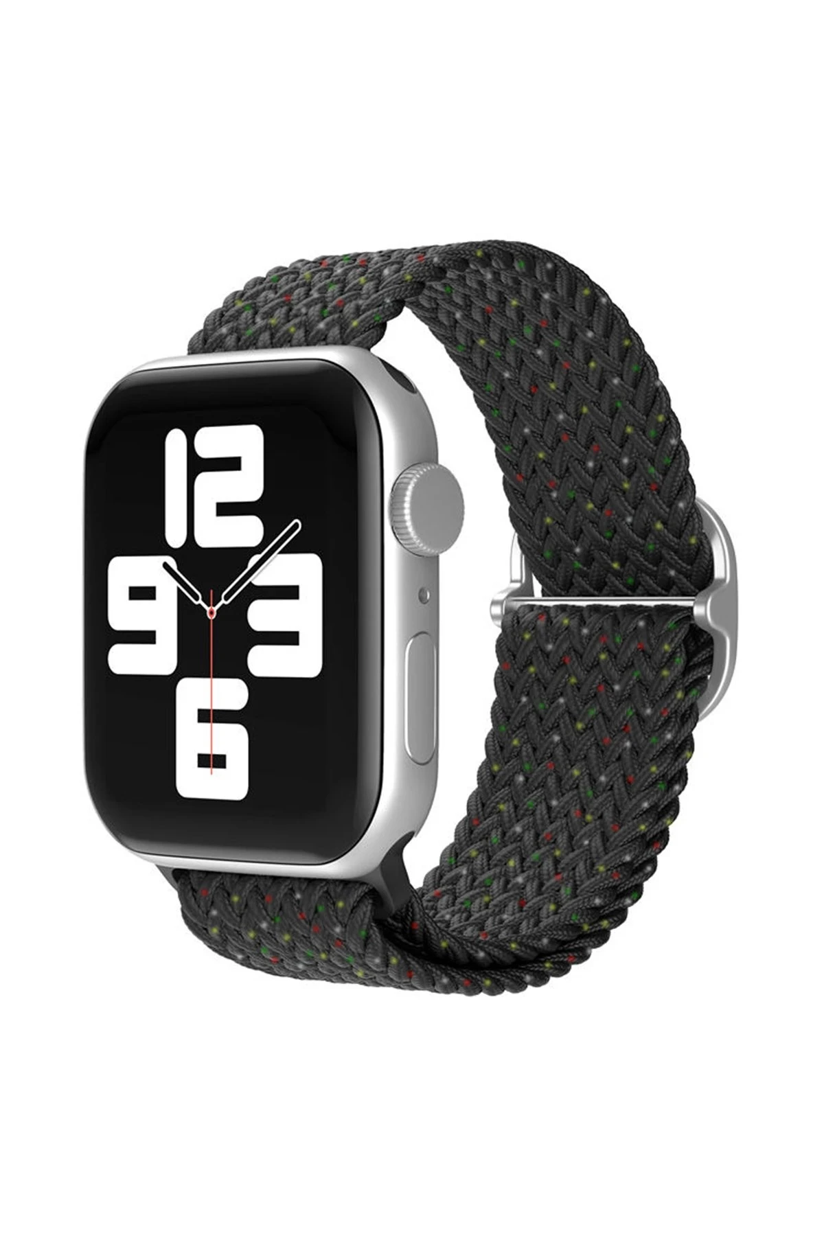 Newface Apple Watch 42mm Star Kordon - Benekli Siyah