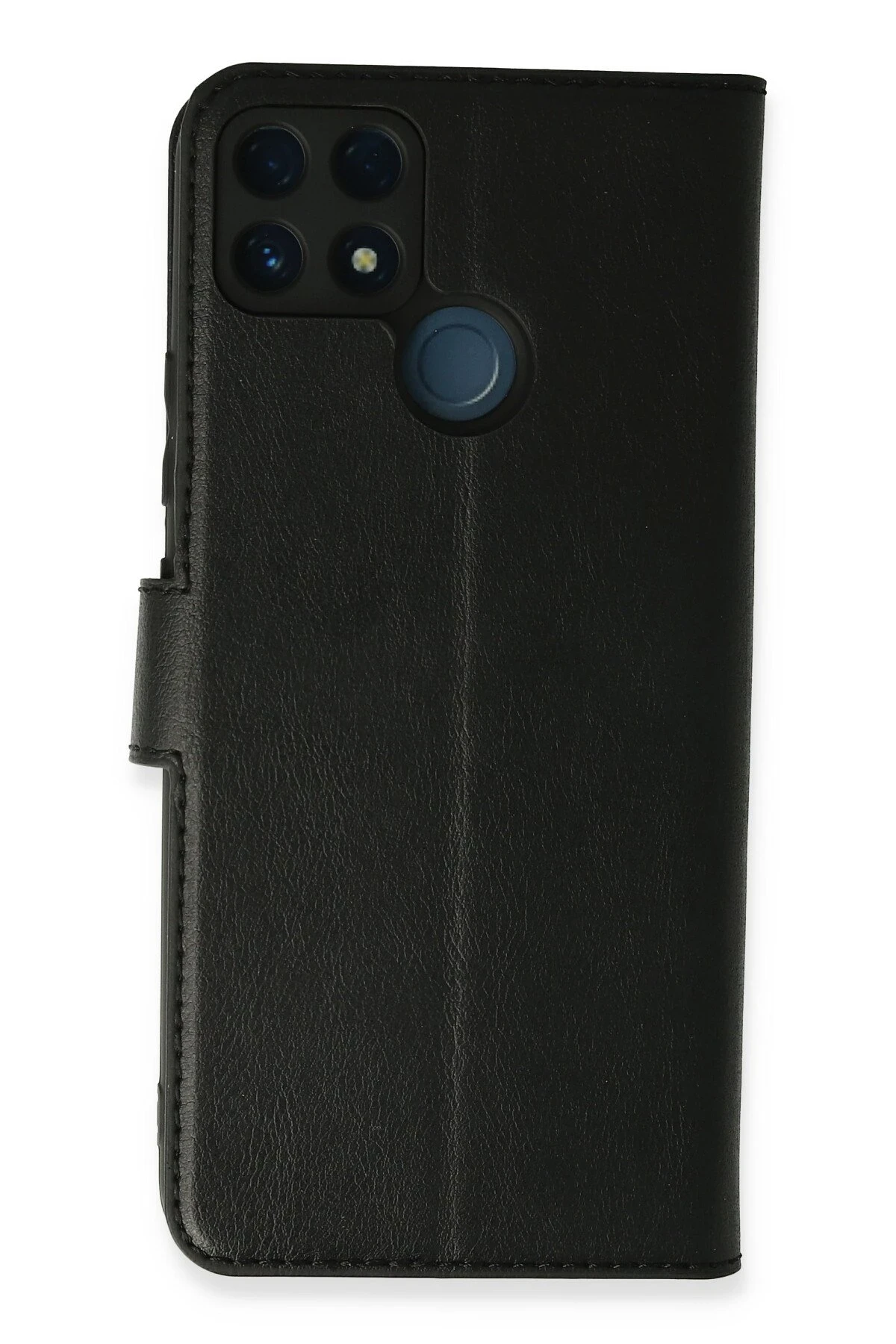 Newface Realme C25 Kılıf Trend S Plus Kapaklı Kılıf - Siyah