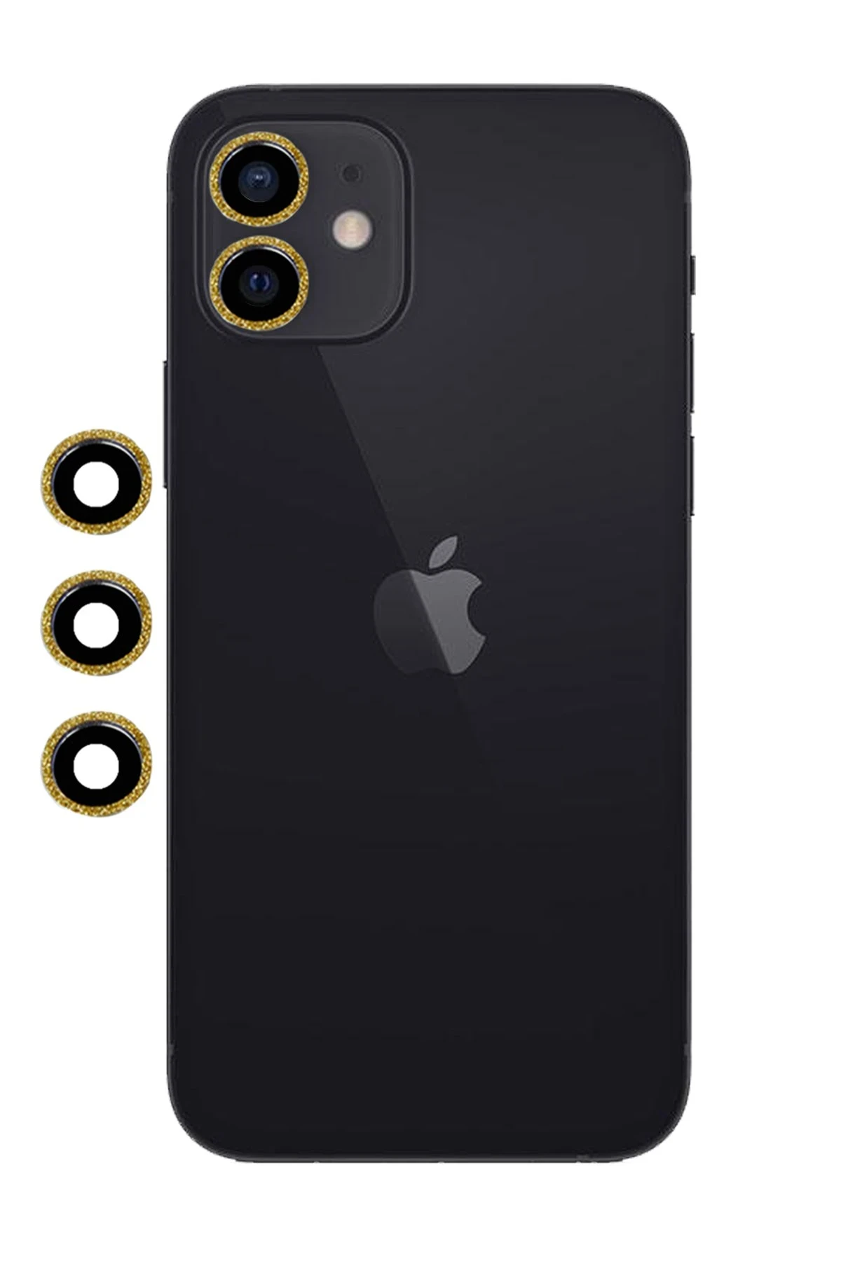 Newface Apple iPhone 12 Shine Kamera Lens - Gold