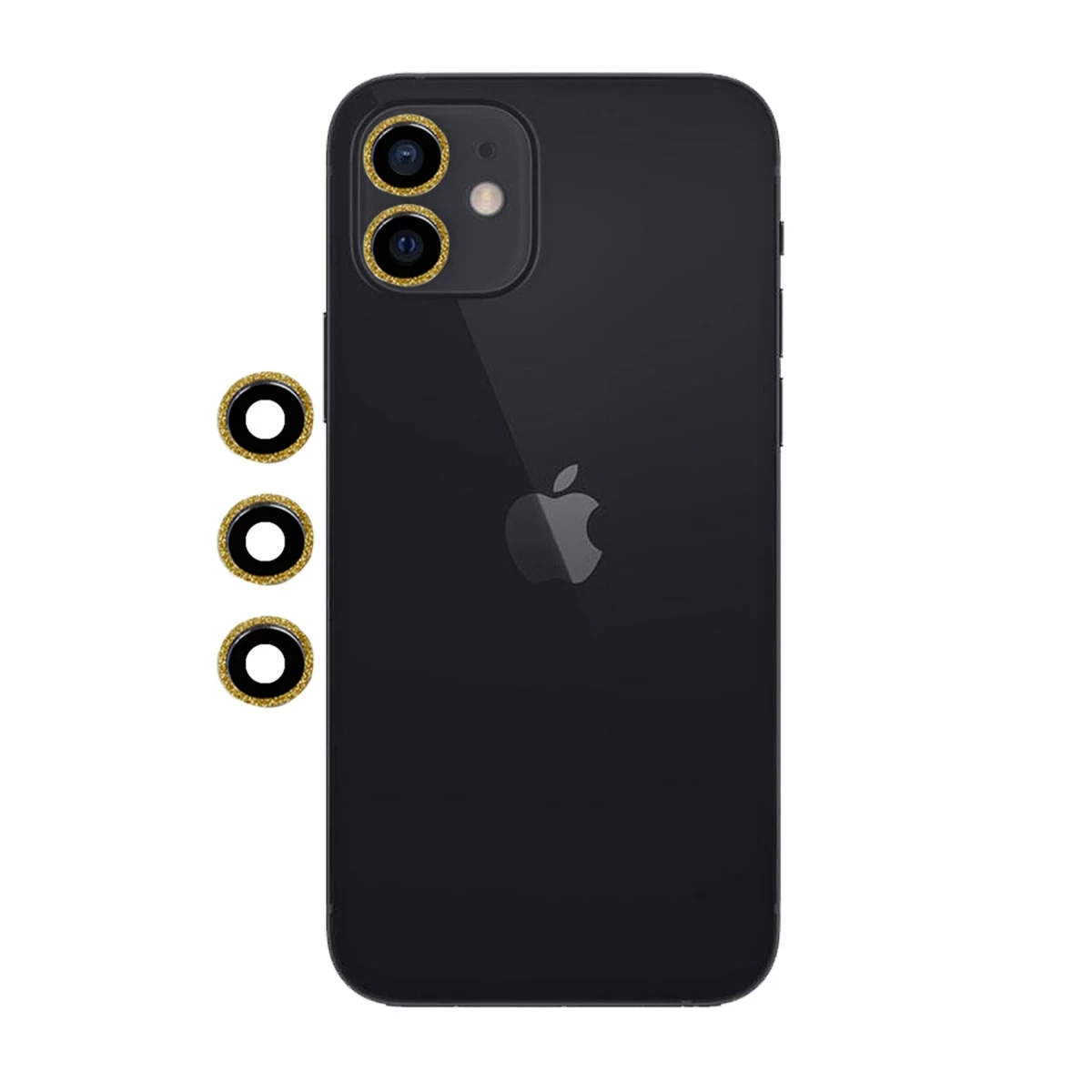 Newface Apple iPhone 12 Shine Kamera Lens - Gold — görsel 2