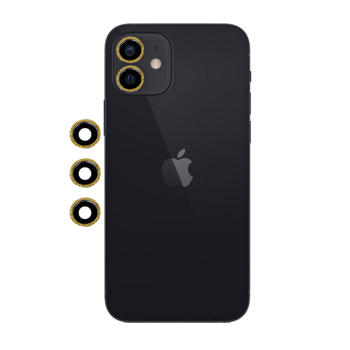 Newface Apple iPhone 12 Shine Kamera Lens - Gold — görsel 3