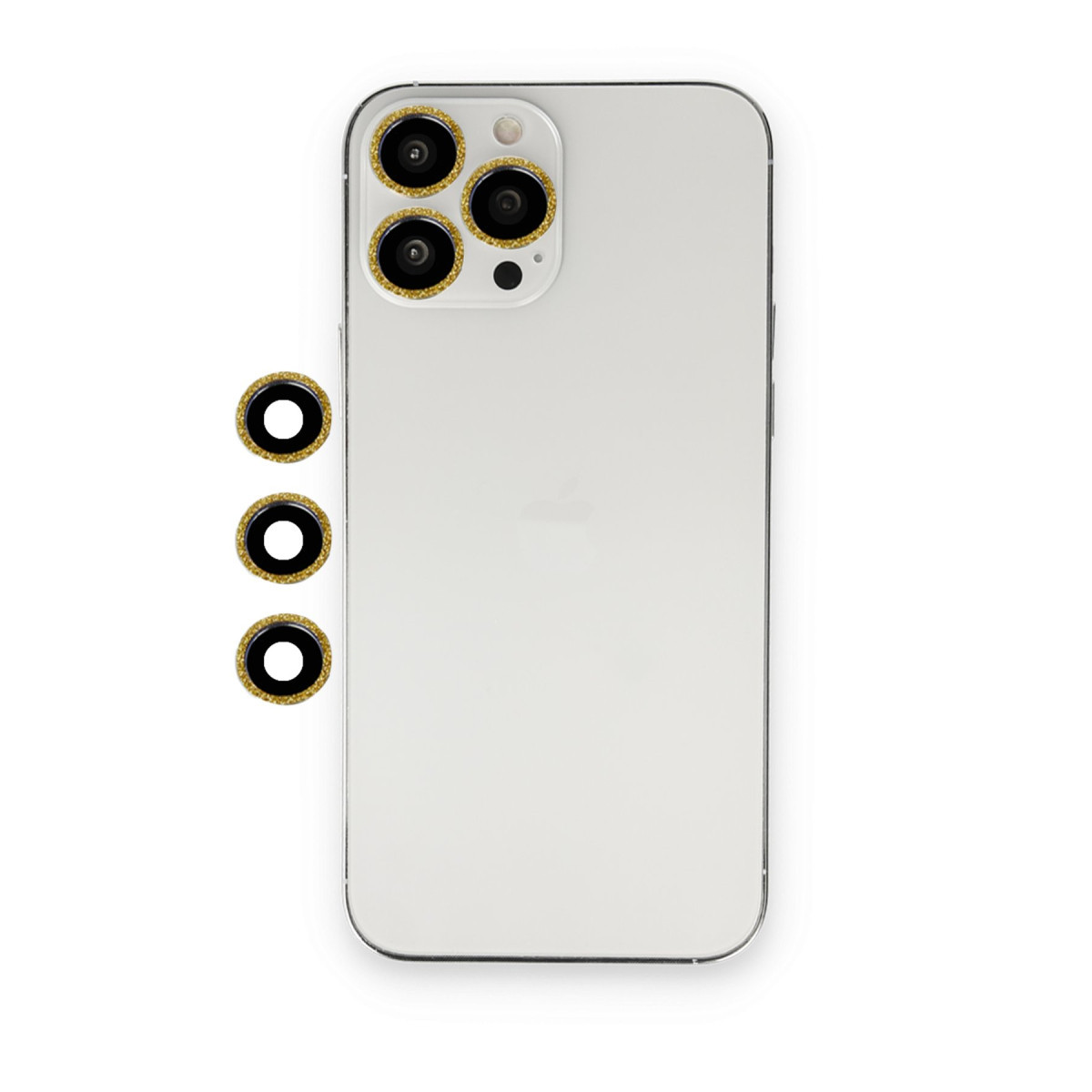 Newface Apple iPhone 13 Pro Max Shine Kamera Lens - Gold — görsel 3