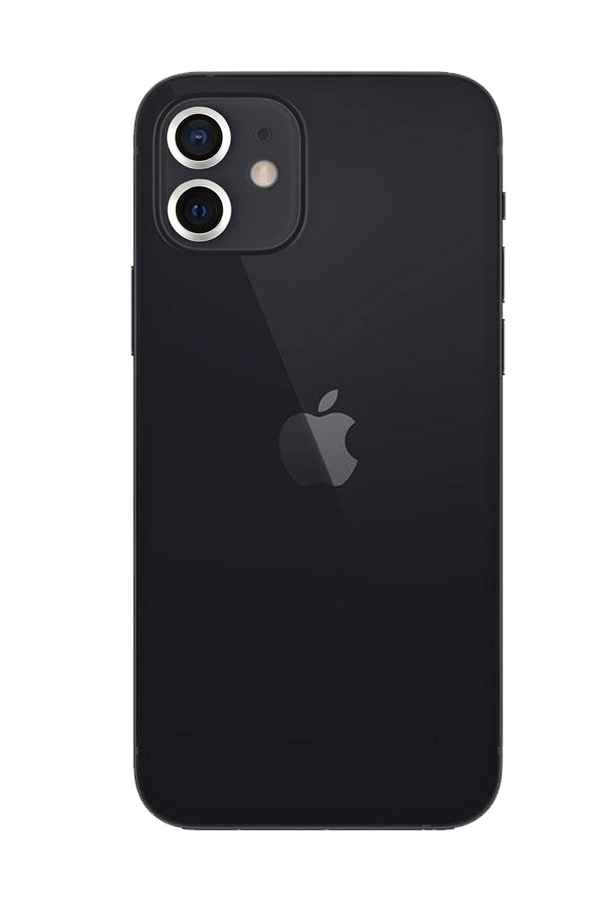 Newface Apple iPhone 12 Metal Kamera Lens - Gümüş