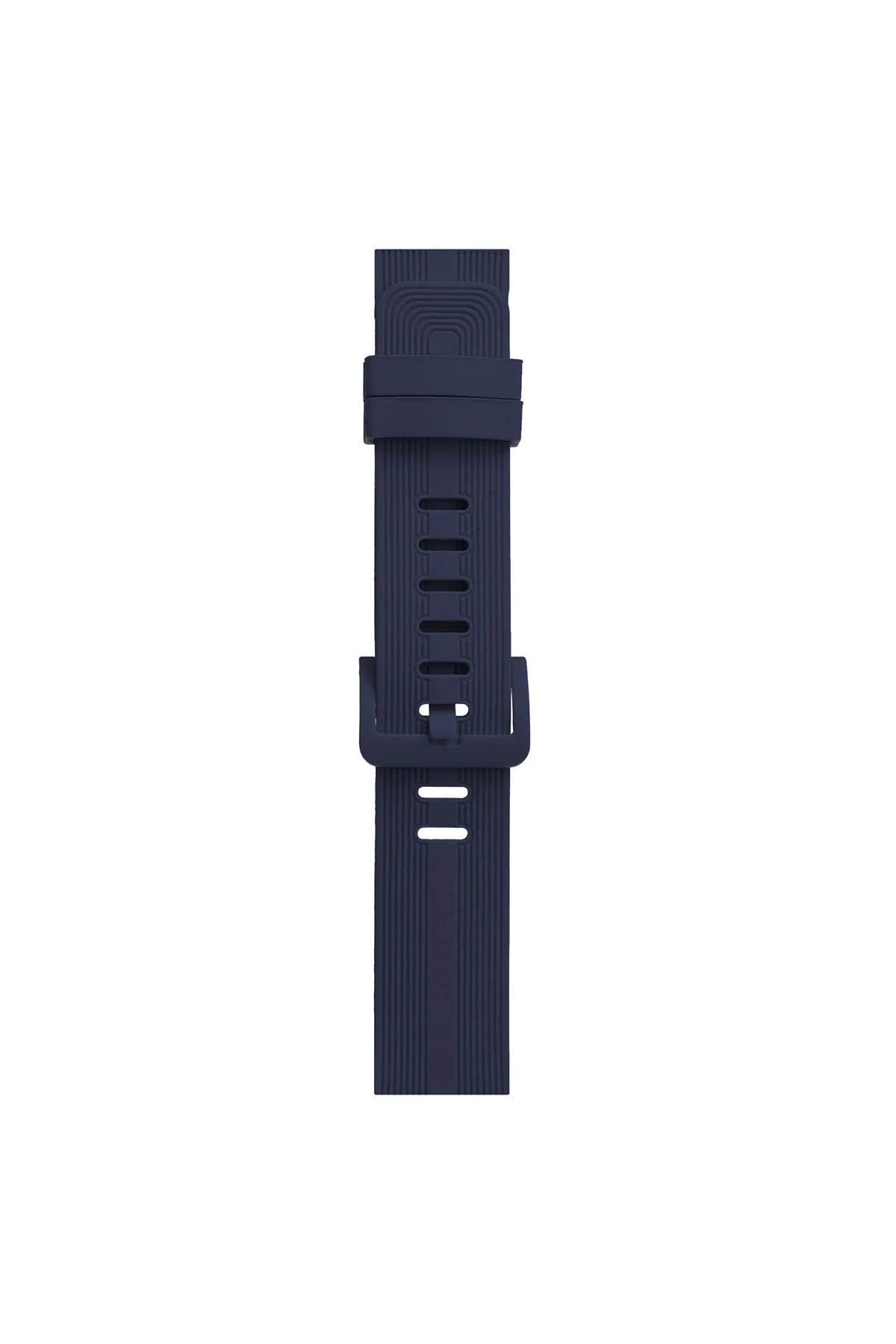 Newface Apple Watch 38mm KR408 Çizgili Silikon Kordon - Lacivert