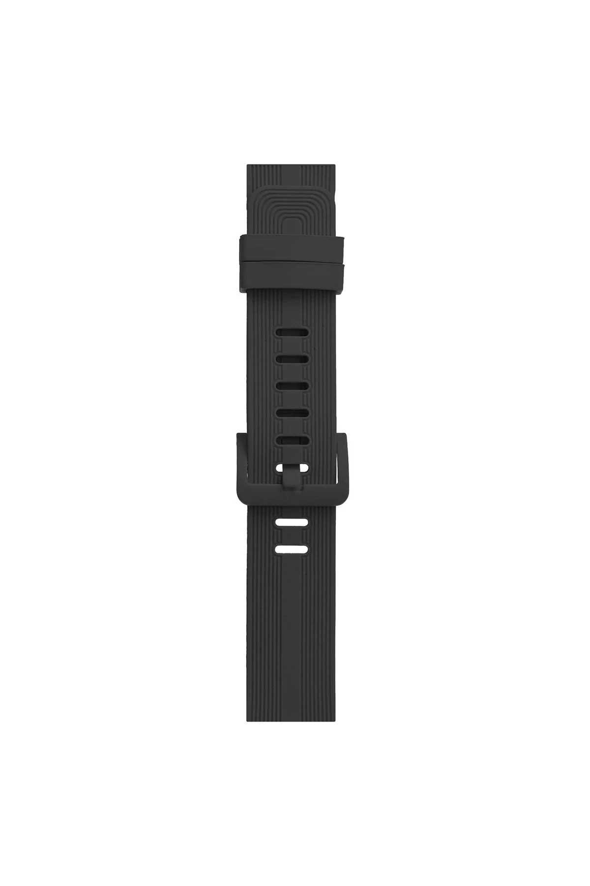 Newface Apple Watch 38mm KR408 Çizgili Silikon Kordon - Koyu Gri