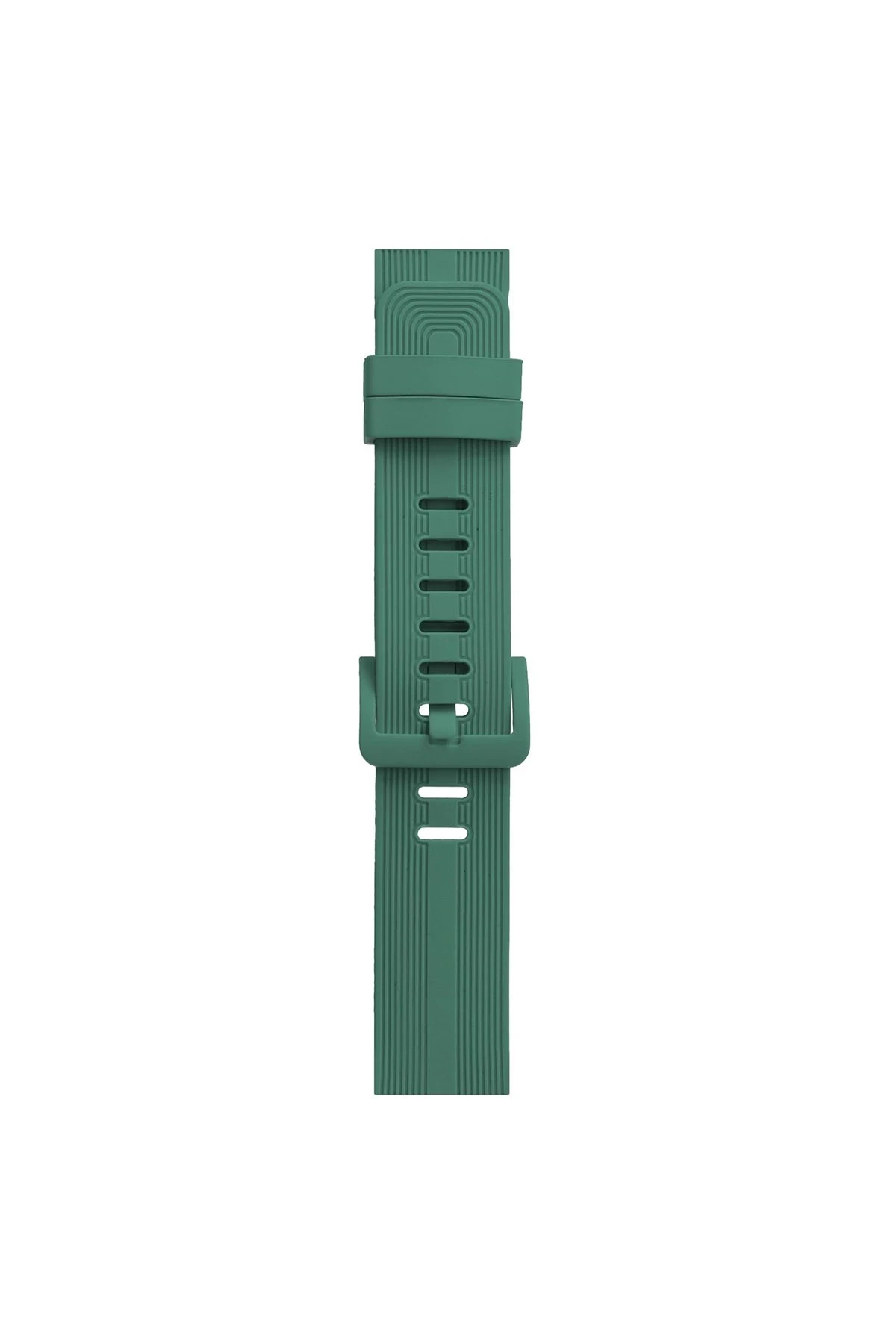 Newface Apple Watch 38mm KR408 Çizgili Silikon Kordon - Yeşil