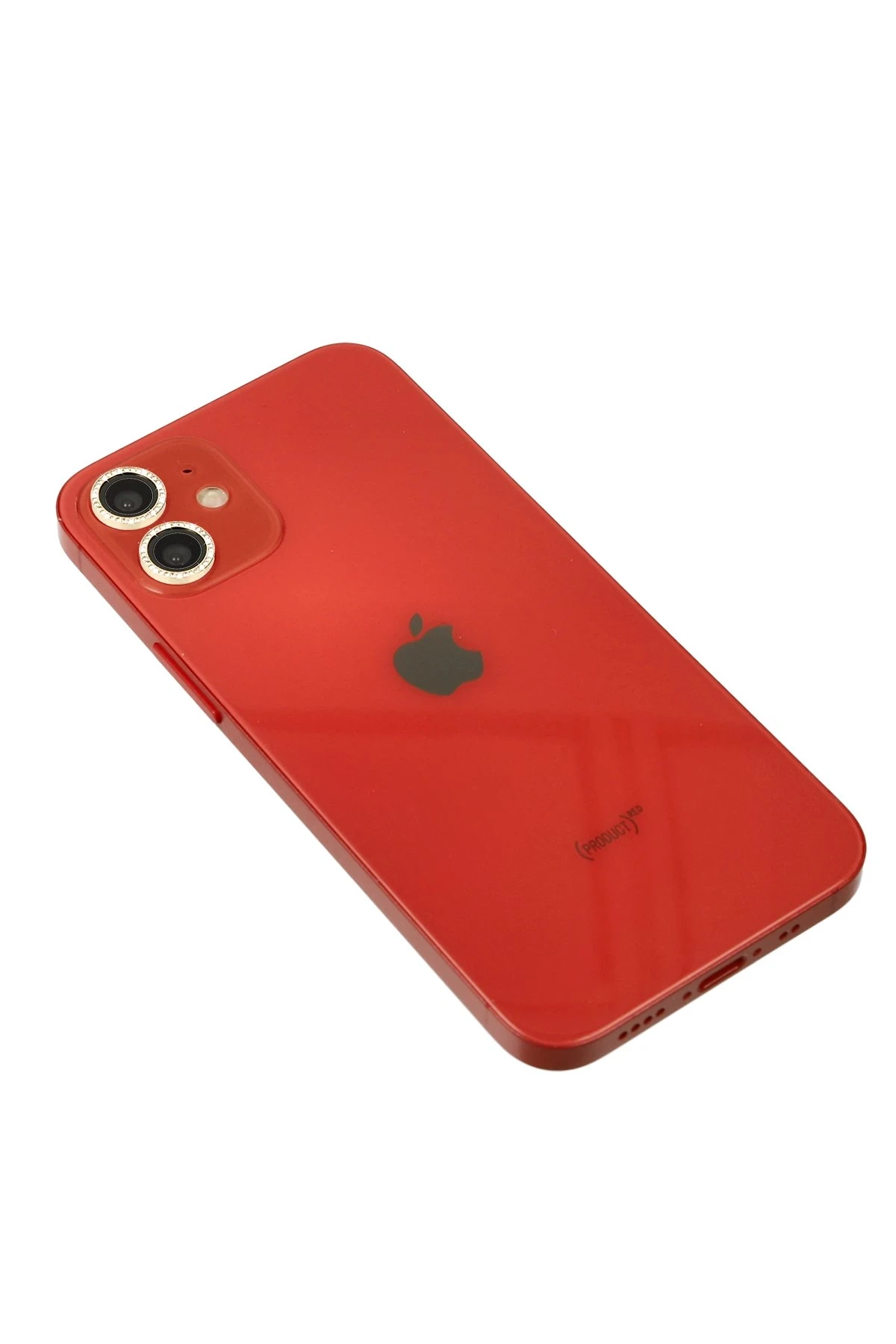 Newface Apple iPhone 12 Diamond Kamera Lens - Gold