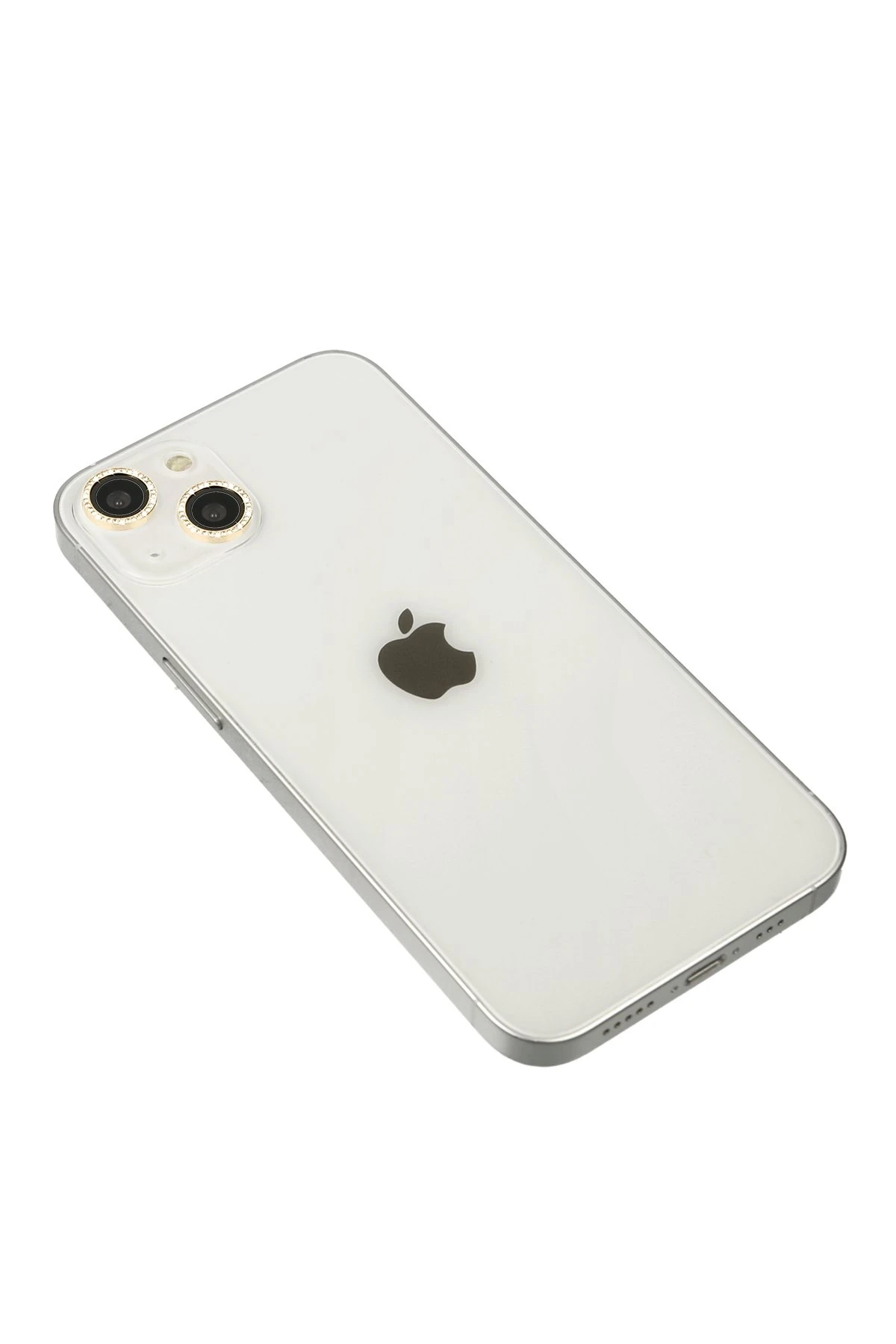 Newface Apple iPhone 13 Diamond Kamera Lens - Gold