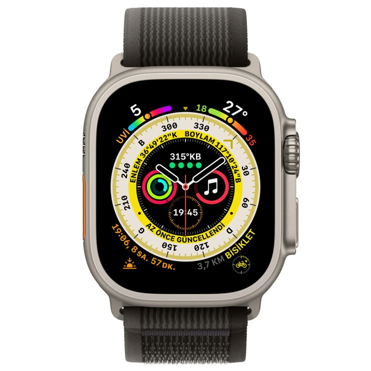 Newface Apple Watch 38mm Trail Kordon - Siyah-Gri — görsel 9