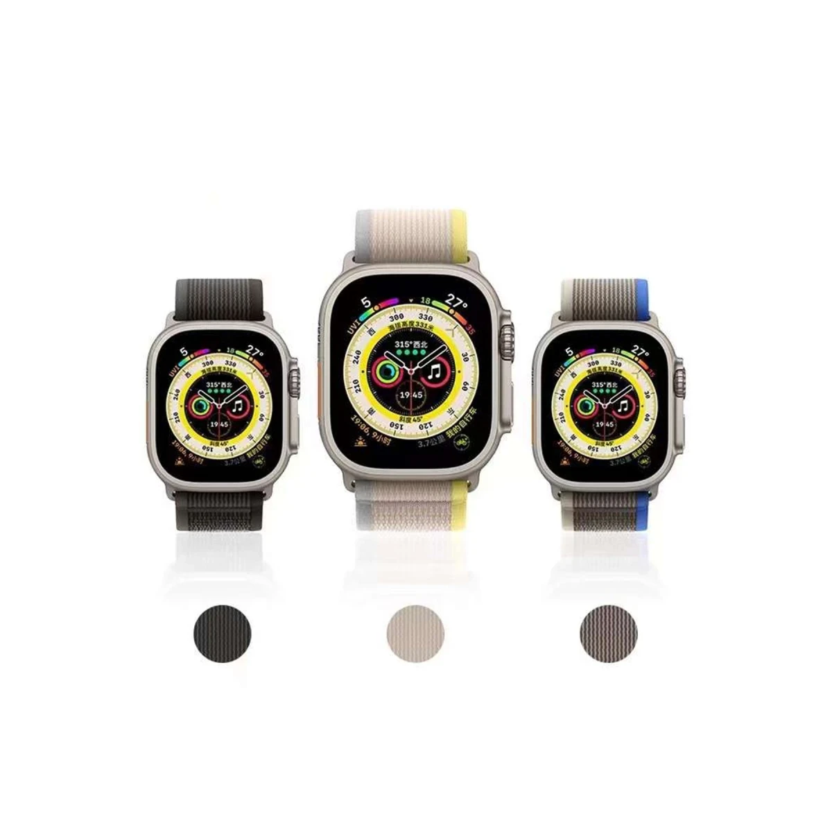 Newface Apple Watch 38mm Trail Kordon - Siyah-Gri — görsel 12