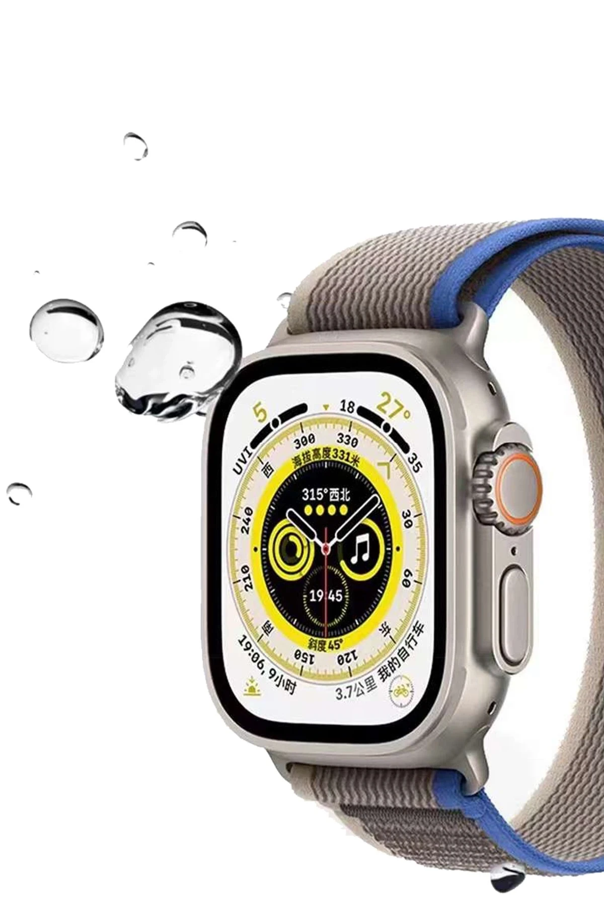 Newface Apple Watch 38mm Trail Kordon - Siyah-Gri — görsel 6