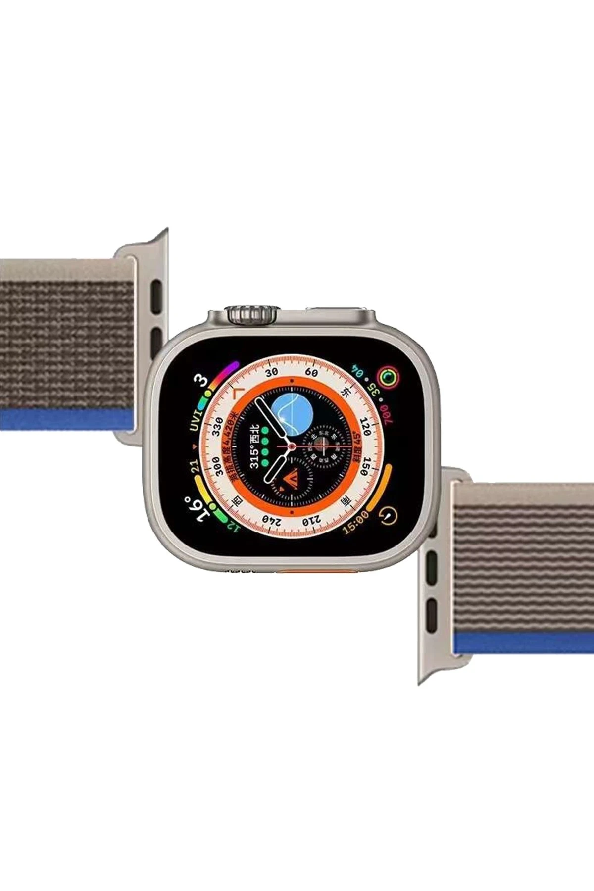 Newface Apple Watch 38mm Trail Kordon - Siyah-Gri — görsel 7