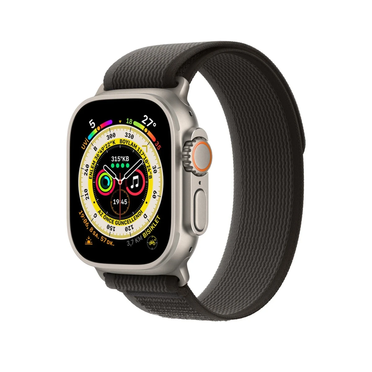 Newface Apple Watch 42mm Trail Kordon - Siyah-Gri — görsel 8