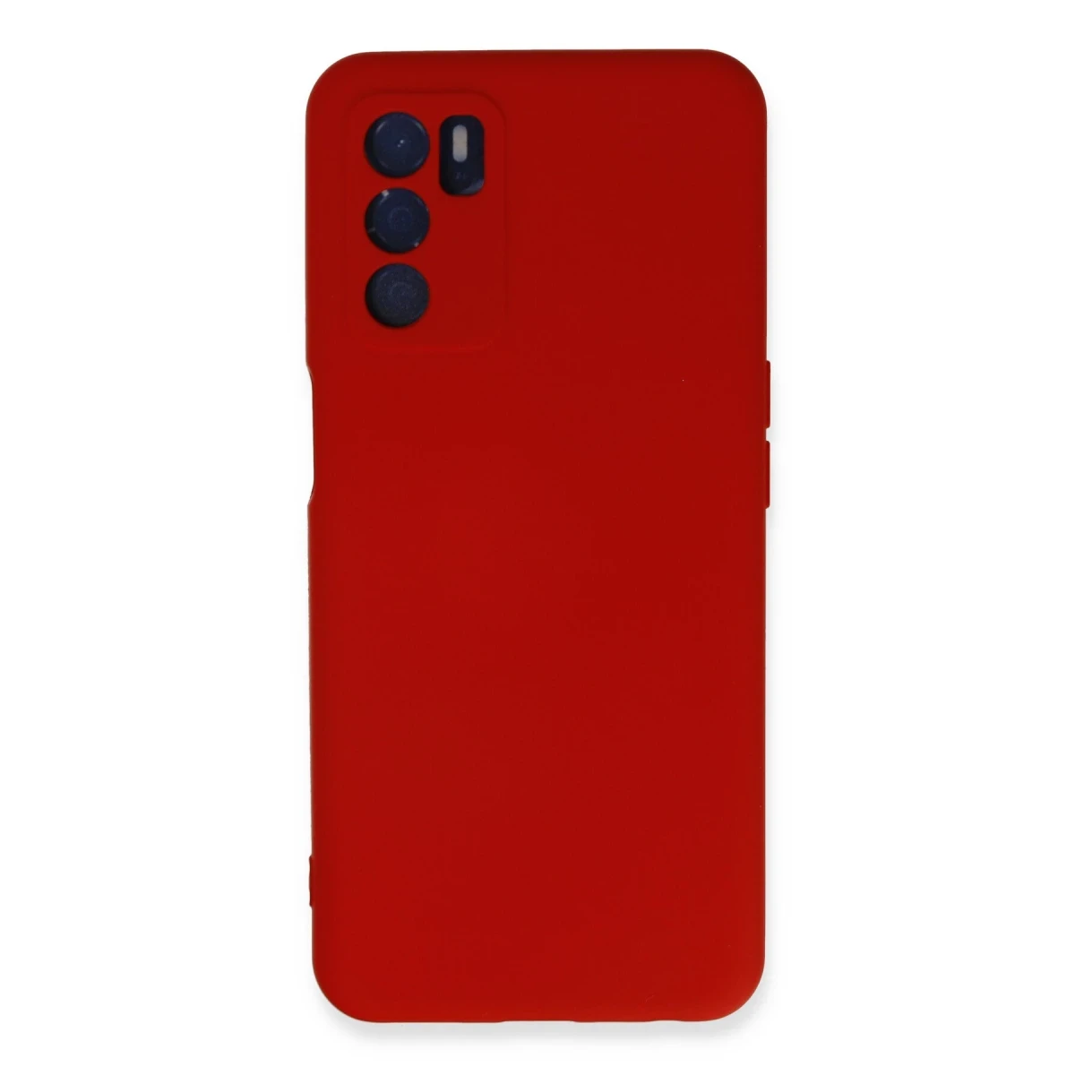 Newface Oppo A16 Kılıf Nano içi Kadife Silikon - Kırmızı
