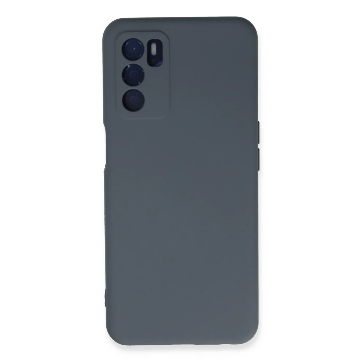 Newface Oppo A16 Kılıf Nano içi Kadife Silikon - Gri