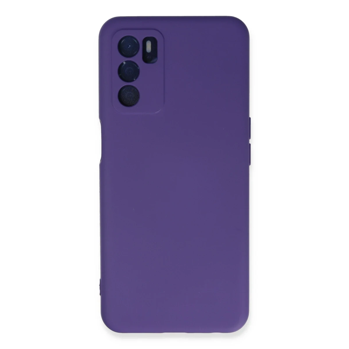 Newface Oppo A16 Kılıf Nano içi Kadife Silikon - Mor