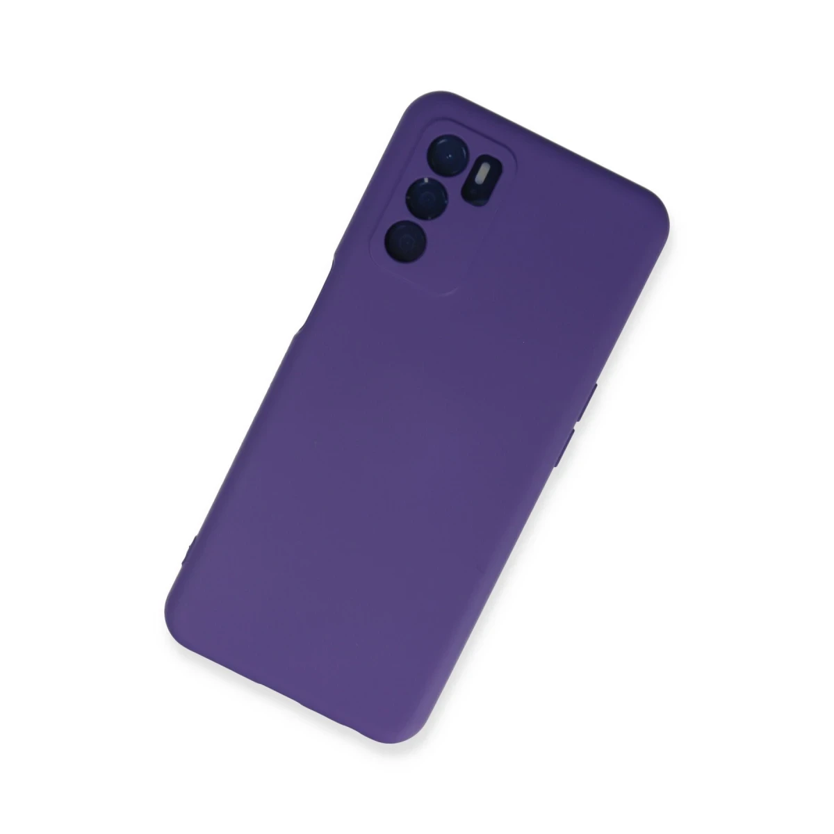 Newface Oppo A16 Kılıf Nano içi Kadife Silikon - Mor