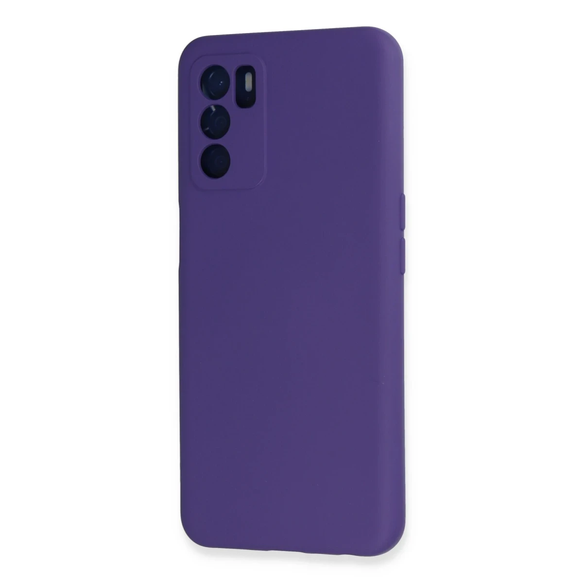 Newface Oppo A16 Kılıf Nano içi Kadife Silikon - Mor