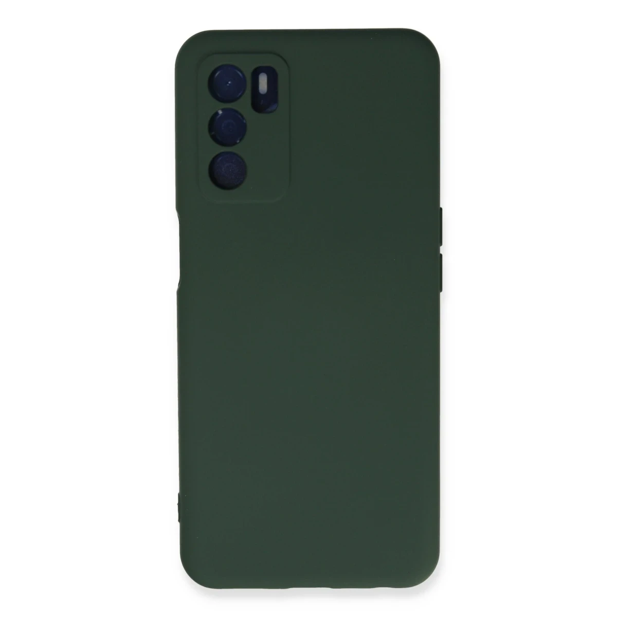 Newface Oppo A16 Kılıf Nano içi Kadife Silikon - Koyu Yeşil