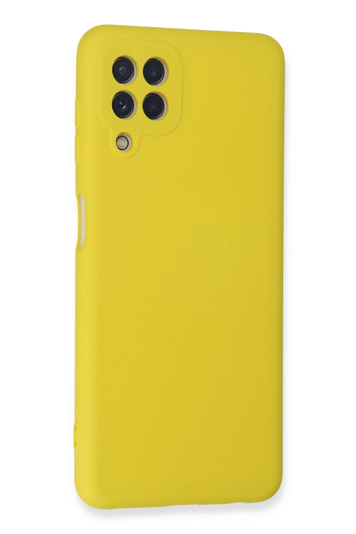 Newface Samsung Galaxy A22 Kılıf Nano içi Kadife Silikon - Sarı