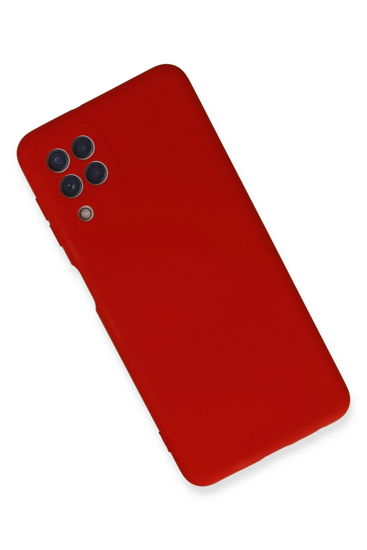 Newface Samsung Galaxy A22 Kılıf Nano içi Kadife Silikon - Kırmızı