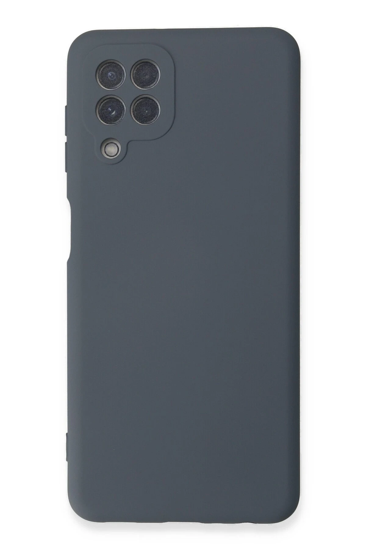 Newface Samsung Galaxy A22 Kılıf Nano içi Kadife Silikon - Gri