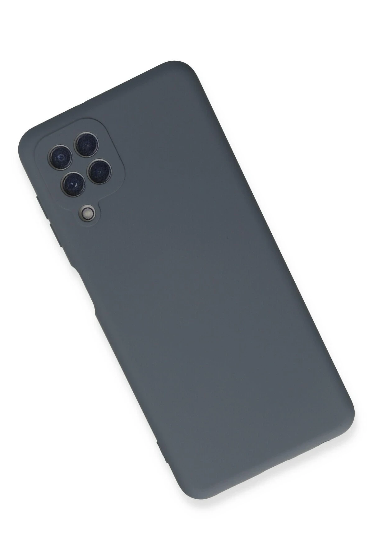 Newface Samsung Galaxy A22 Kılıf Nano içi Kadife Silikon - Gri