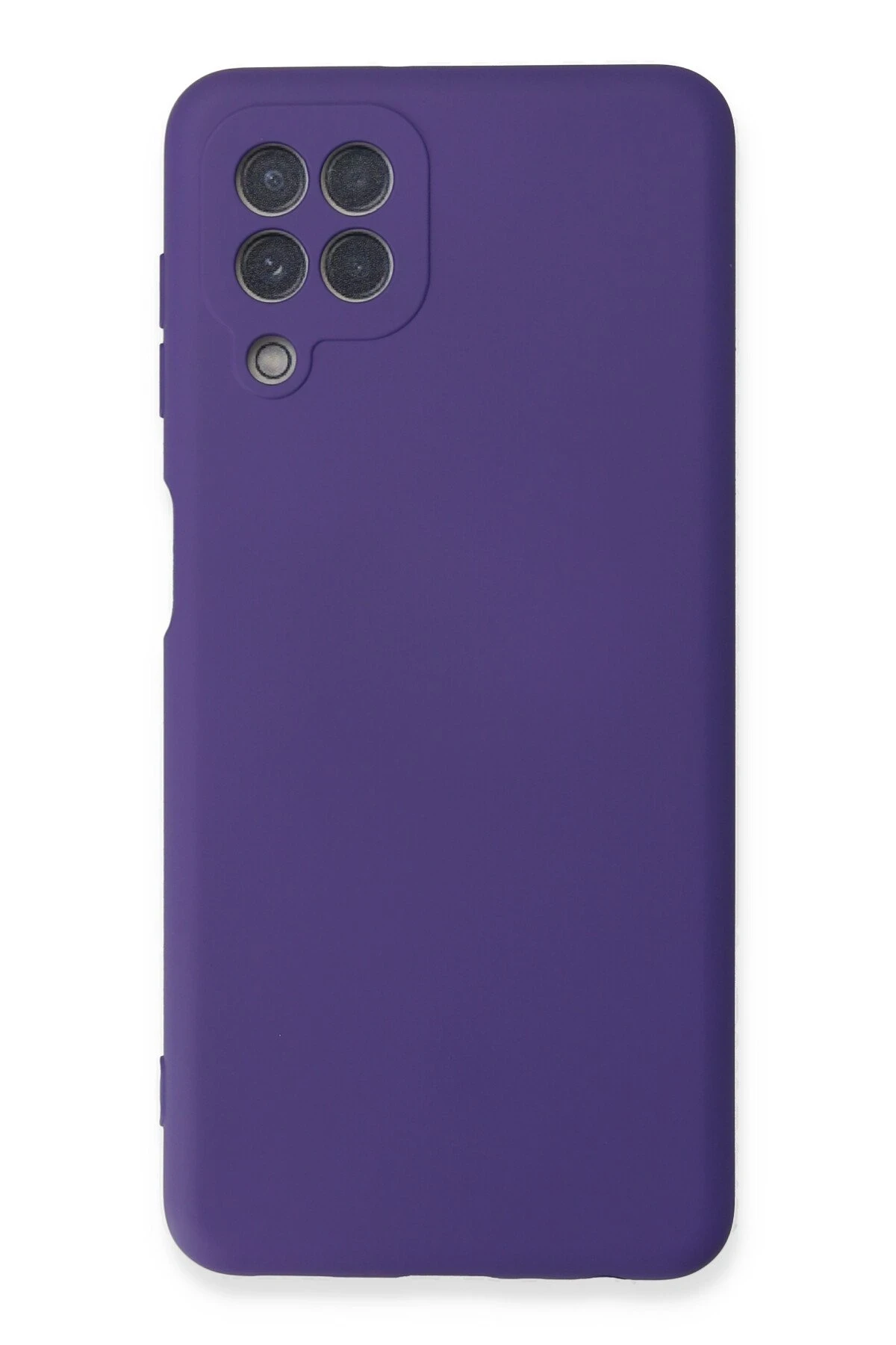 Newface Samsung Galaxy A22 Kılıf Nano içi Kadife Silikon - Mor