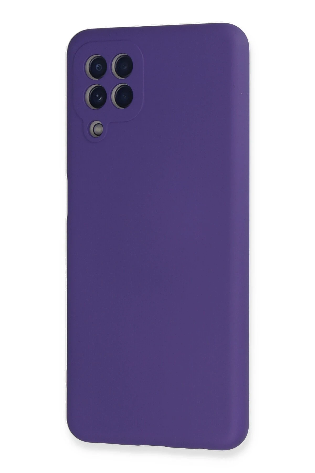 Newface Samsung Galaxy A22 Kılıf Nano içi Kadife Silikon - Mor