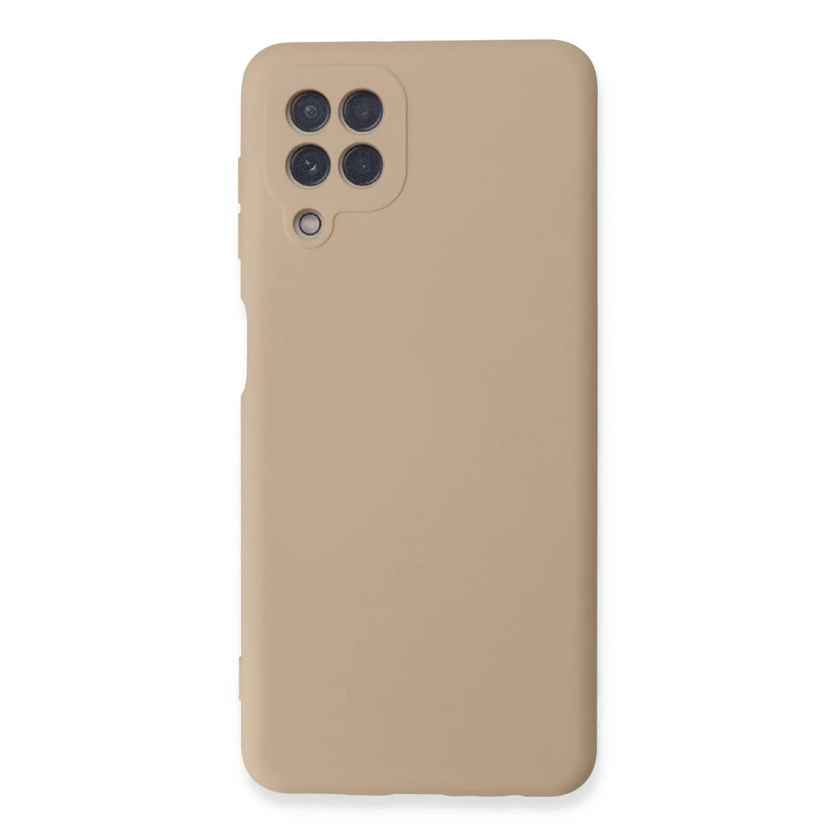 Samsung Galaxy A22 Kılıf Nano içi Kadife Silikon - Pudra