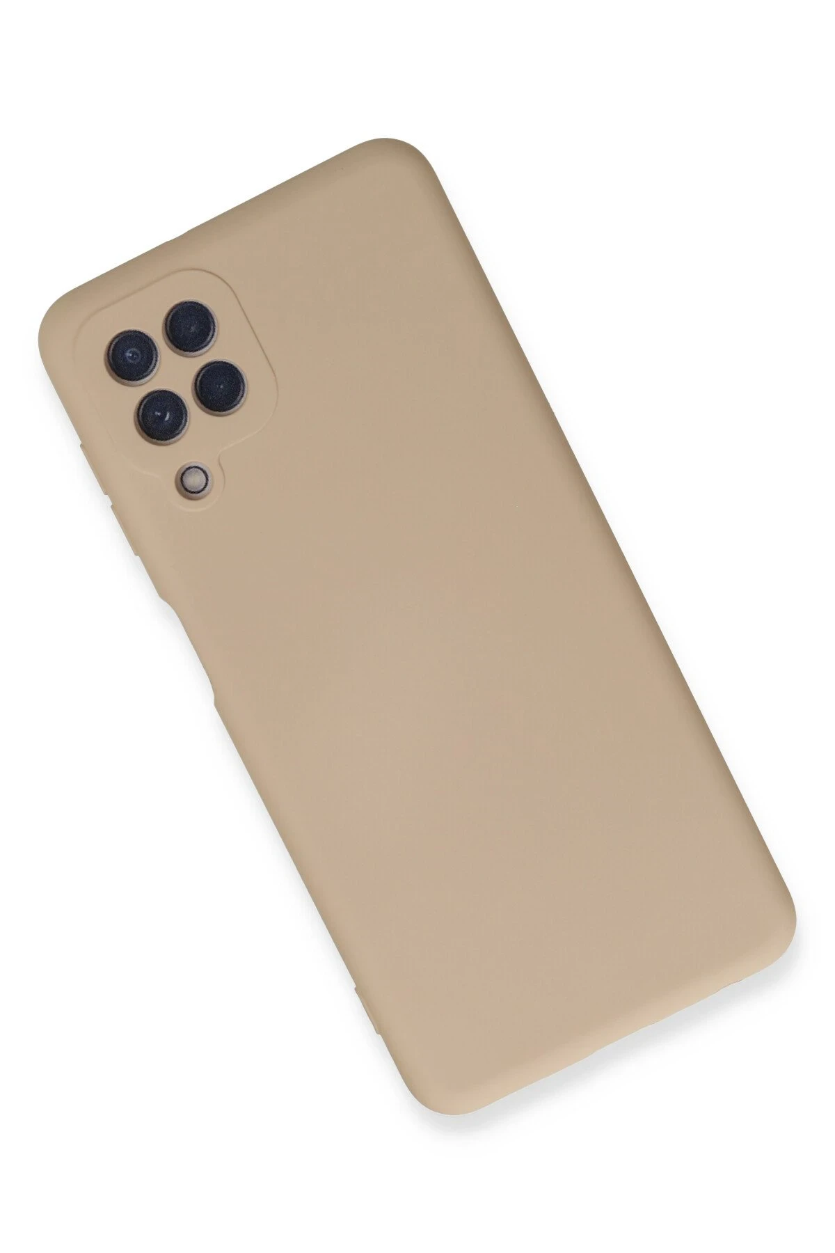 Newface Samsung Galaxy A22 Kılıf Nano içi Kadife Silikon - Pudra