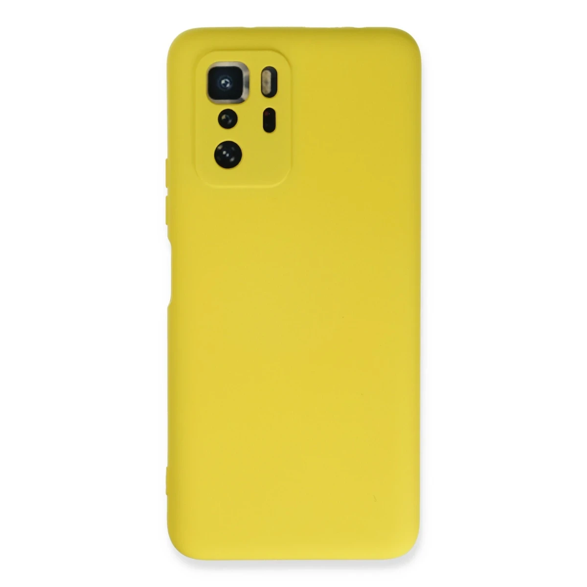 Newface Xiaomi Poco X3 GT Kılıf Nano içi Kadife Silikon - Sarı — görsel 4