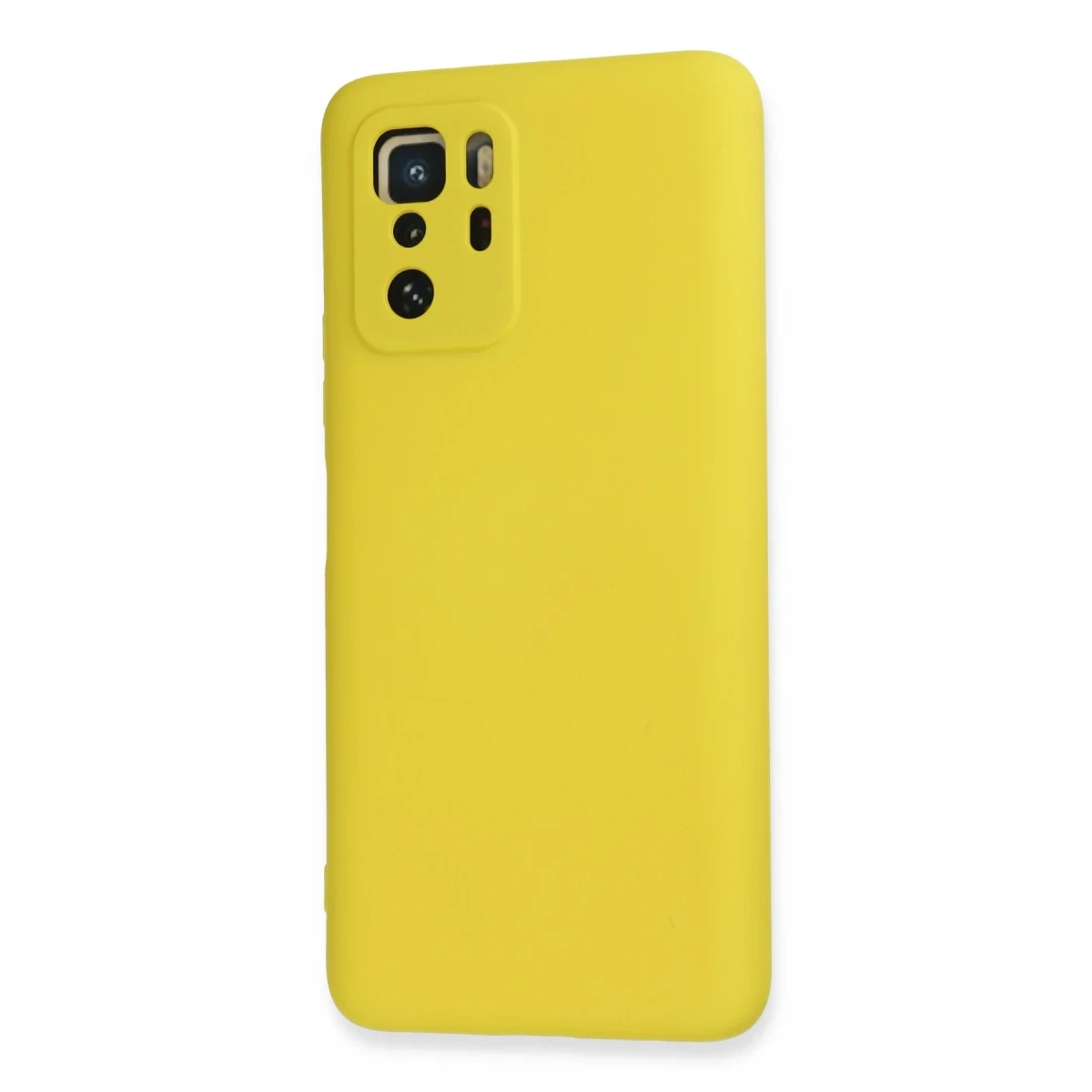 Newface Xiaomi Poco X3 GT Kılıf Nano içi Kadife Silikon - Sarı — görsel 6