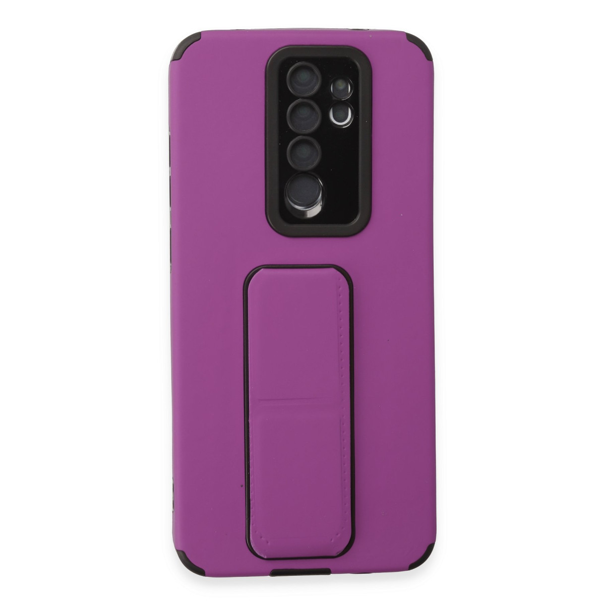 Newface Xiaomi Redmi Note 8 Pro Kılıf Mega Standlı Silikon - Mor — görsel 9